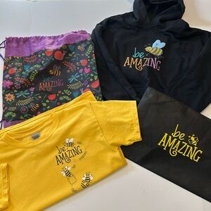 Girl Scout Bee “Be Amazing” T shirt Girls Size Youth Medium